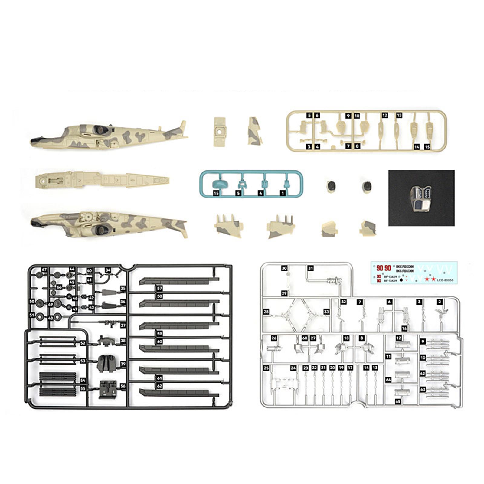 Model Kit Helicopter - 1/72 Scale Aircraft Model Prefabricated Plastic