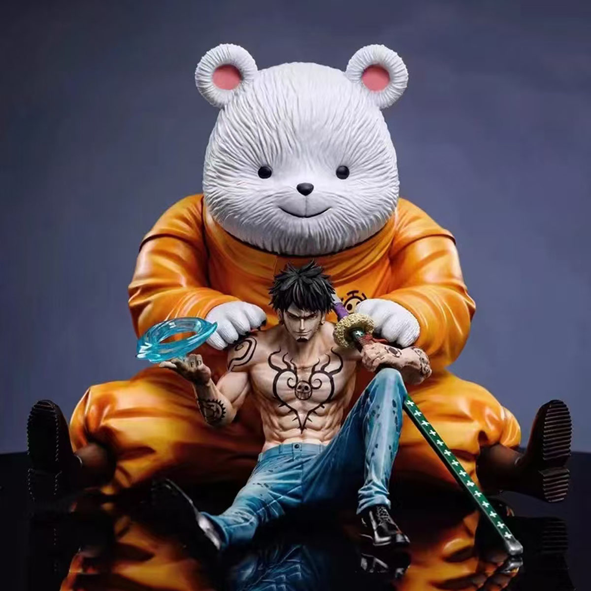 Model Kit Judge - One Piece Anime Figurine Sitting Posture