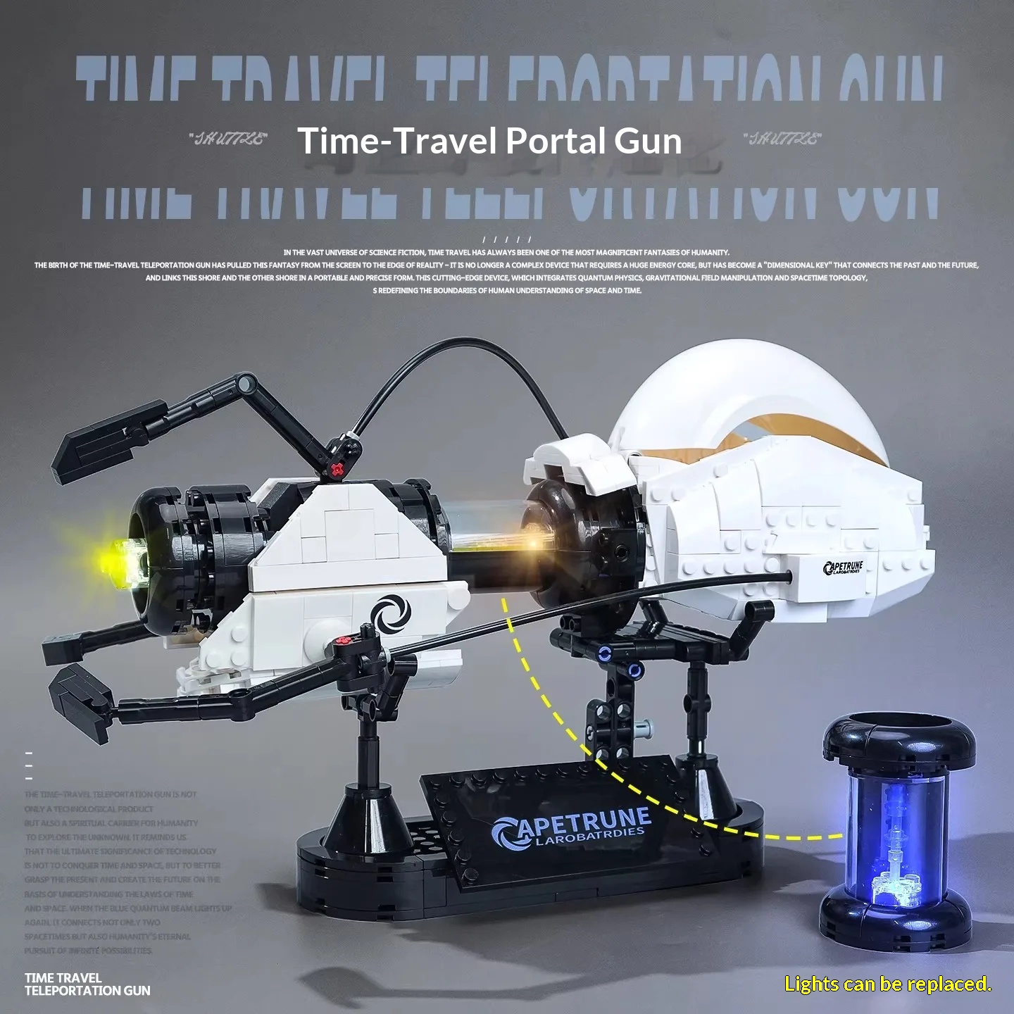 Model Kit Robocop - 667PCS Creative High-Tech Portal gun Building