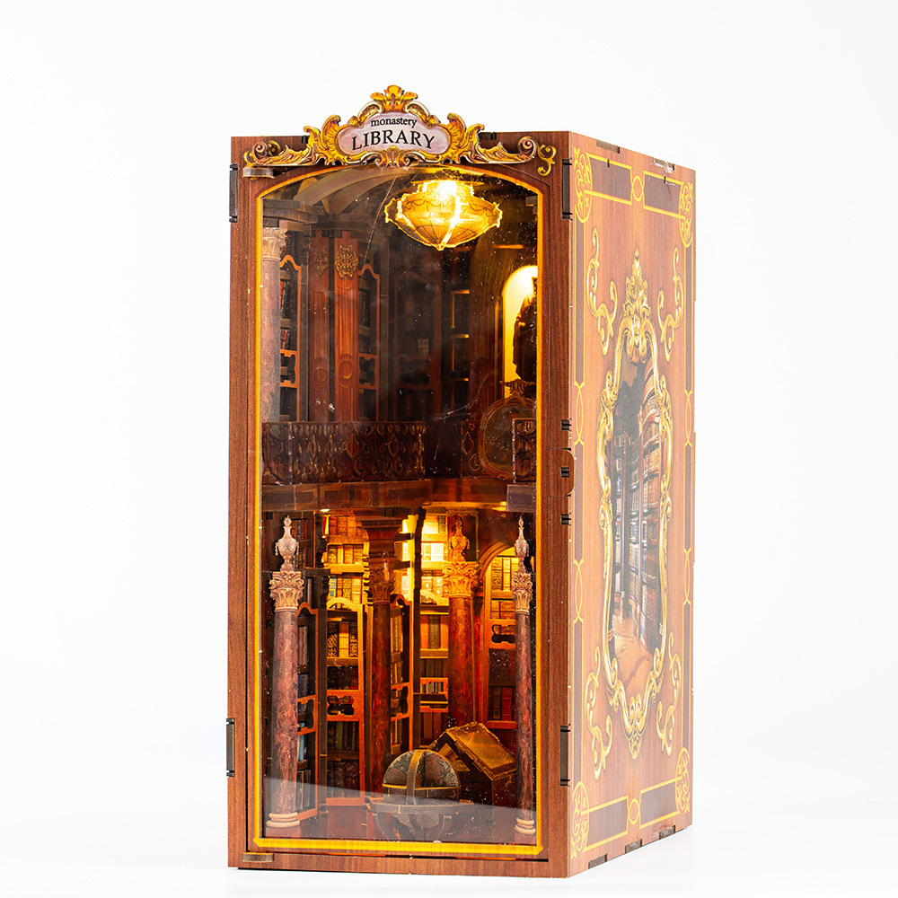 DIY Wooden Book Nook Shelf Ins - đánh giá và giá Model Kit Glue