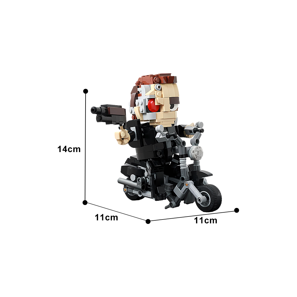 MOC Mechanical Terminator T-80 - đánh giá và giá Model Kit Robocop