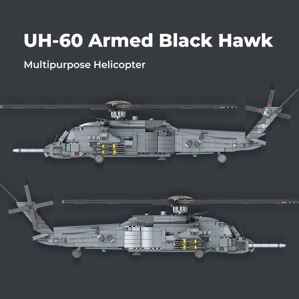 MISINI M8039 1:35 UH-60 Black  - đánh giá và giá Model Kit Helicopter