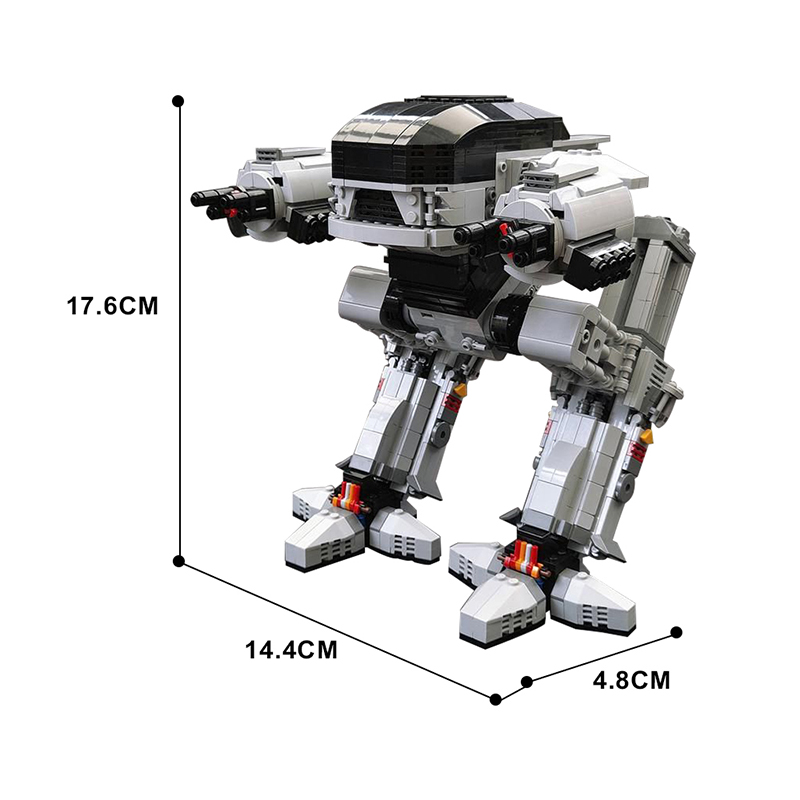 Gobricks UCS Scale ED-209 Robo - đánh giá và giá Model Kit Robocop