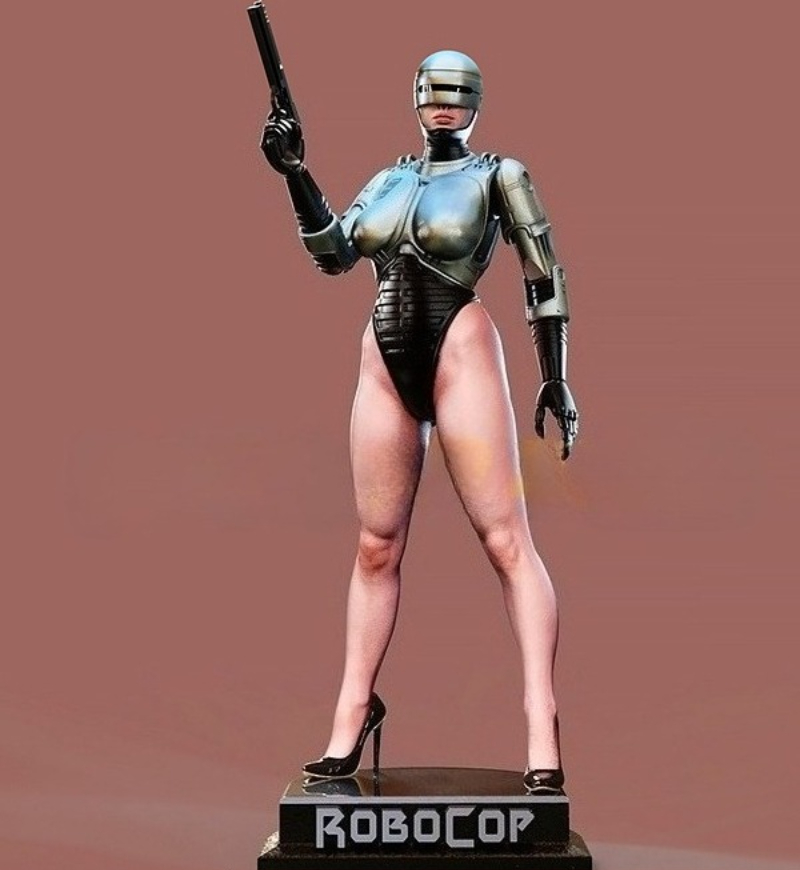 1/24 Scale Die-Cast Resin Figu - đánh giá và giá Model Kit Robocop