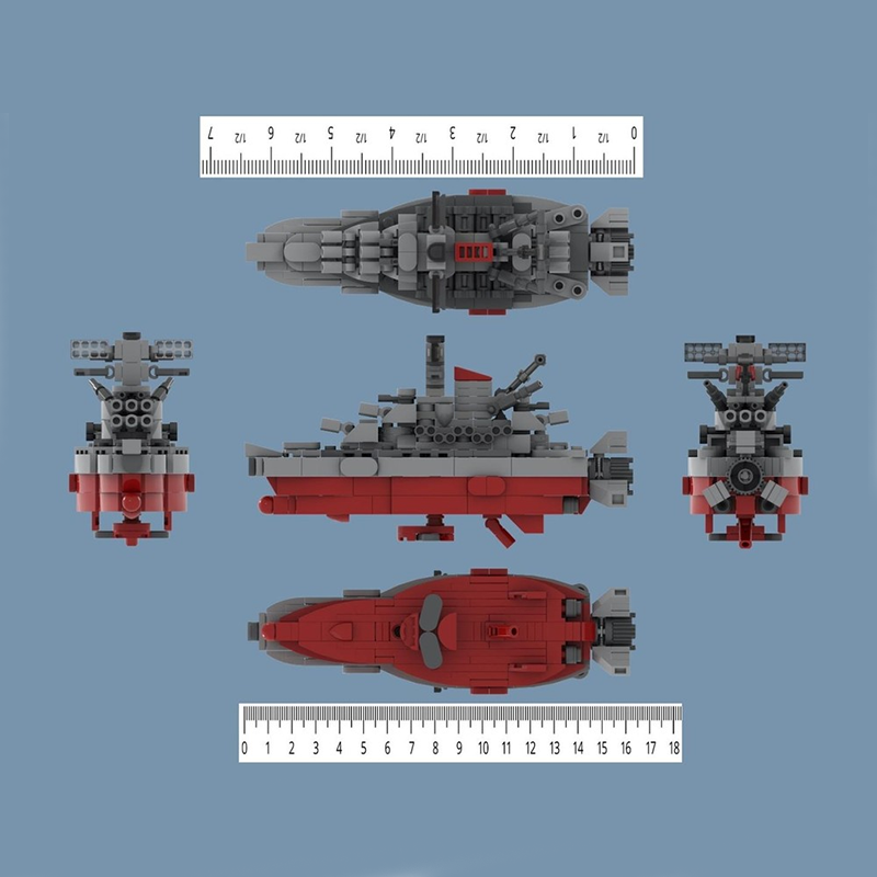 312pcs MOC Space Battleship Ya - đánh giá và giá Model Kit Yamato Space