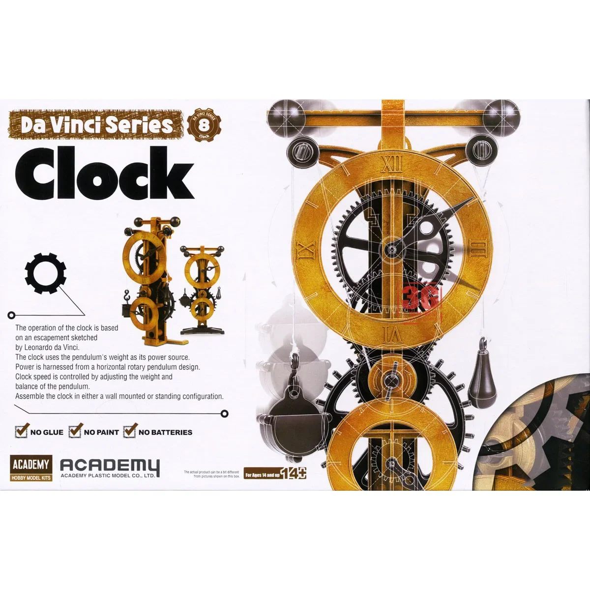 Academy Model  Da Vinci Scienc - đánh giá và giá Model Kit Glue