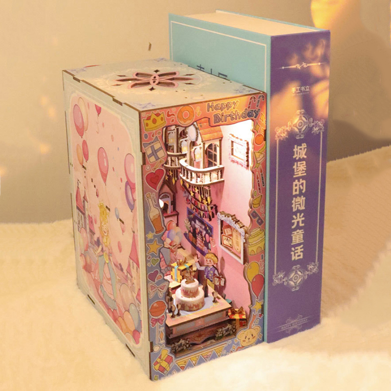 DIY Wooden Book Nook Shelf Ins - đánh giá và giá Model Kit Glue