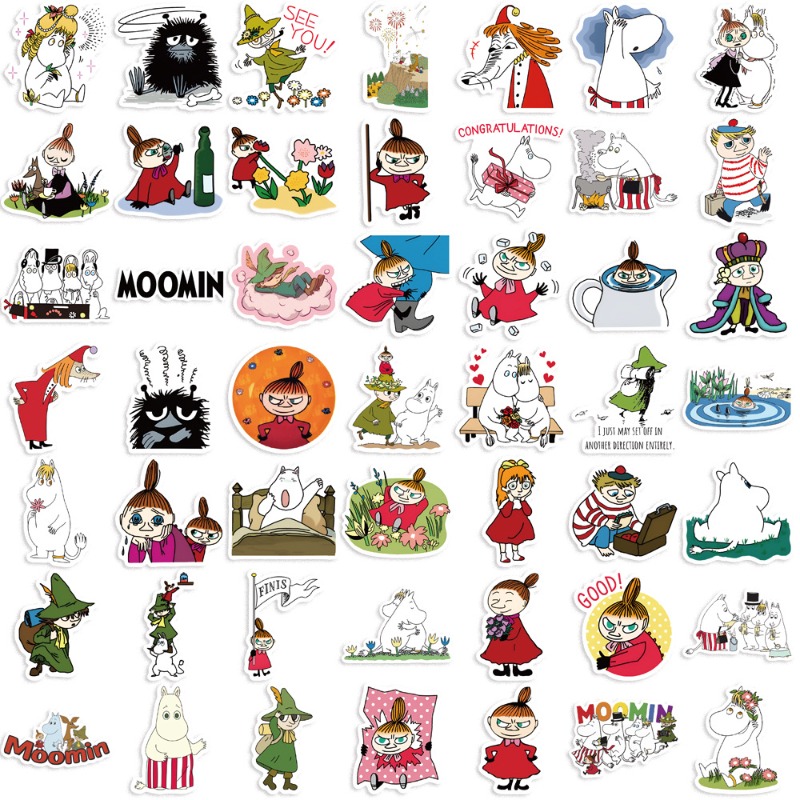 New Moomin Valley 50PCS Sticke - đánh giá và giá Model Kit New